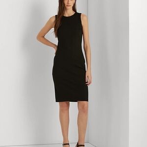 Ralph Lauren Black Sleeveless Sheath Dress